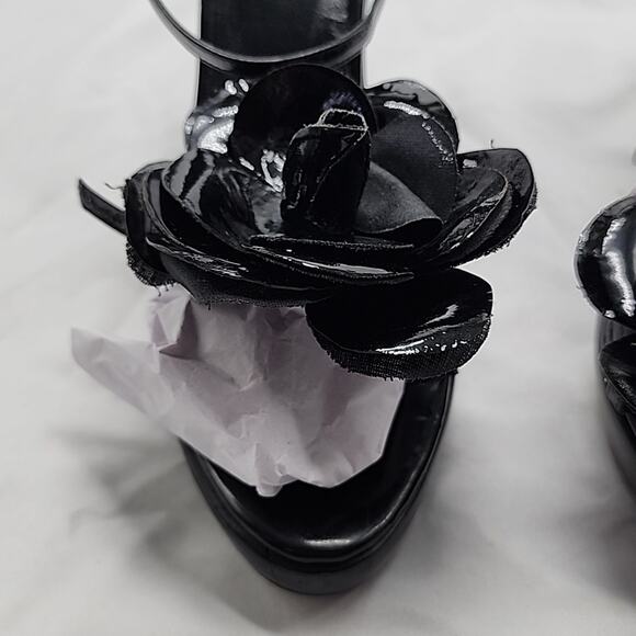 DOLCE & GABBANA BLACK STILETTO BEAUTIFUL PLATFORM PUMPS WOMENS SIZE 40 GUC - Picture 3 of 16